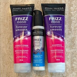 NEW 🆕 John Frieda Frizz Ease Hair Care Set two shampoos one cream oil